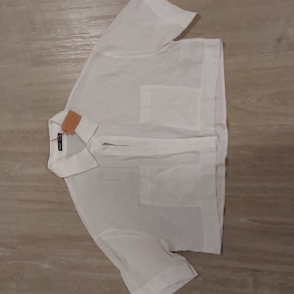 Joress Button Down Crop